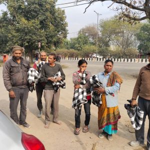 Blanket Donation to Labour - Venerate Foundation Volunteer