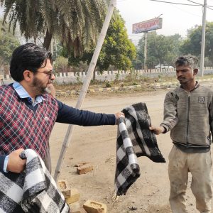 Blanket Donation to Labour - Venerate Foundation Volunteer